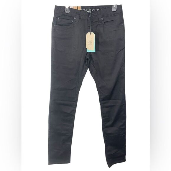 NWT Prana Bridger Jeans Black Out Slim Straight Men’s Denim 30 X 36 - Picture 1 of 6